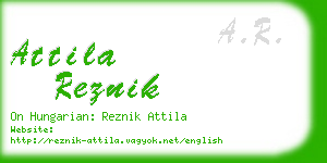 attila reznik business card
